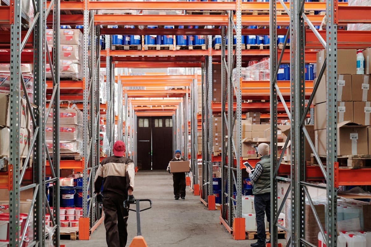 Sam's Club business member return pallets with bulk club store merchandise